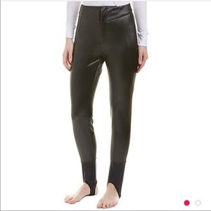 Spyder Painted-on Fleece Faux Leather Leggings